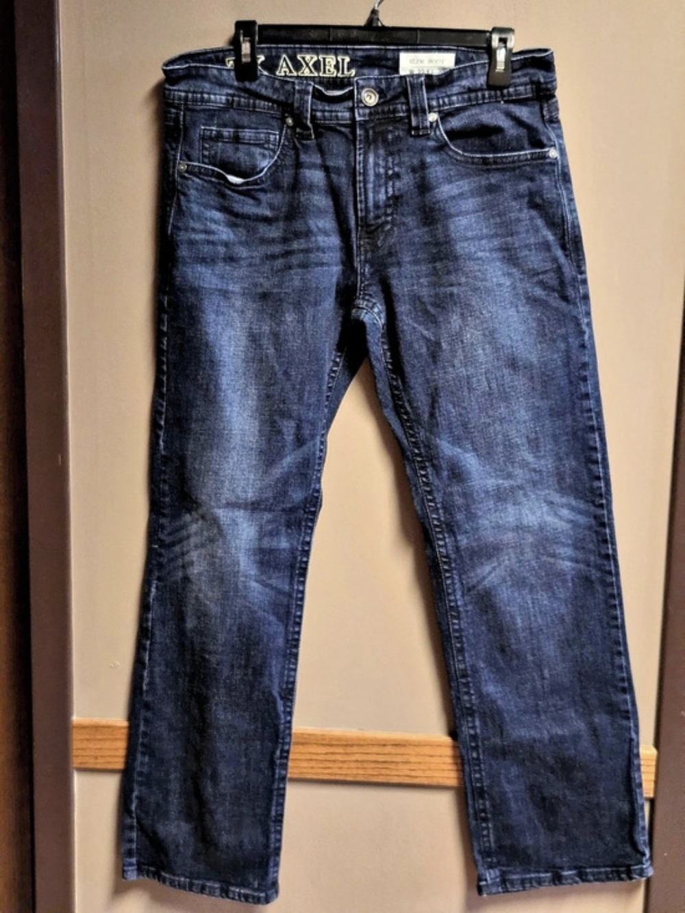 Axel Slim Boot Jeans Waist 32 x Length 32 Blue